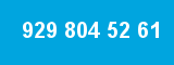 929 804 52 61 929 804 52 61